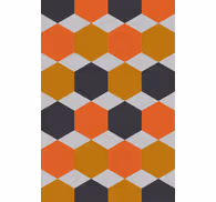 Contemporary wallpaper with hexagonal pattern design