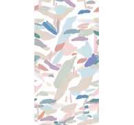Contemporary wallpaper with soft abstract shapes
