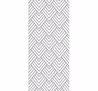 Bathroom wallpaper in grey chevron design