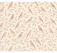Teenage bedroom wallpaper vintage bird trail