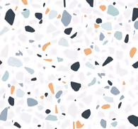 Bathroom wallpaper colorful pebble mix