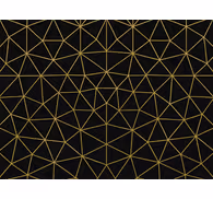 Triangles wallpaper midnight gold geometric design