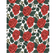 Flowers wallpaper red roses design