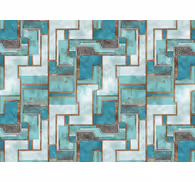 Wallpaper industrial in industrial turquoise