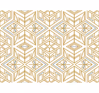 Geometric wallpaper in modern gold design