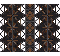 Wallpaper industrial geometric black brown