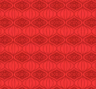 Red oriental pattern wallpaper