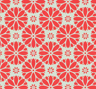 Ornamental Wallpaper floral geometric motifs