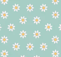 Wallpaper daisy pattern for kids