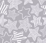 Bedroom Wallpaper White star