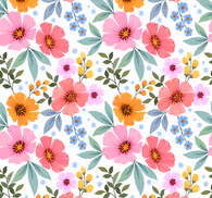 Small colorful pattern flowers wallpaper
