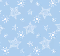 Blue child pattern star wallpaper