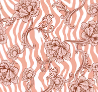 Ornamental Pattern Flowery Wallpaper