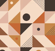 Brown Patchwork Modern Wallpaper