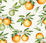 Oranges leaves wallpaper