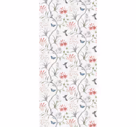 Bird pattern floral wallpaper
