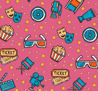 Movie Night - Girl Kids Wallpaper