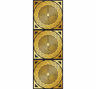 Labyrinthine Symmetry yellow wallpaper