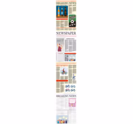 Newspaper Collage lettering wallpaper