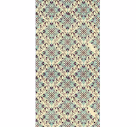 Ornate tile design tile effect wallpaper