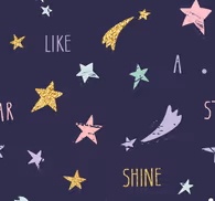 Lace Constellation Striped Wallpaper