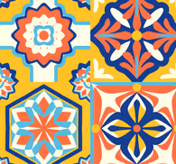 Psychedelic Pattern Vintage Wallpaper