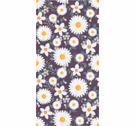 Painted pretty floral pattern wallpaper