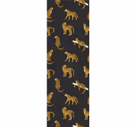 Leopard print wallpaper with leopard spots design