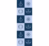Tile effect wallpaper nautical tile design