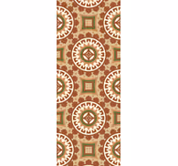 Geometric Ornamental tile effect wallpaper