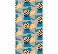 Stylized Leaf Pattern floral wallpaper