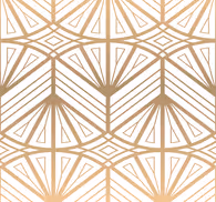 Golden geometric pattern contemporary wallpaper