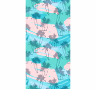 Tropical Palm Pattern bathroom wallpaper