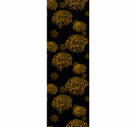 Golden floral pattern floral wallpaper