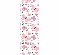 Pink Flowers butterflies wallpaper