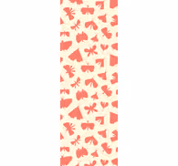 Charming orange pattern butterflies wallpaper