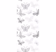 Elegant gray pattern butterflies wallpaper