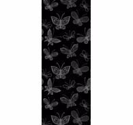 Elegant black silhouettes butterflies wallpaper