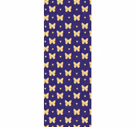 Blue and golden pattern butterflies wallpaper