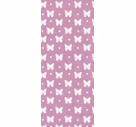 White and pink heart pattern butterflies wallpaper