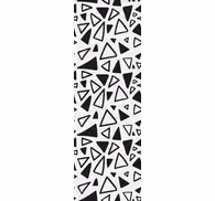 Black and white motif triangles wallpaper