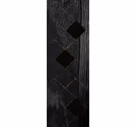 Black elegant pattern tile effect wallpaper