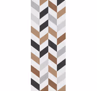 Abstract chevron motif teenage bedroom wallpaper