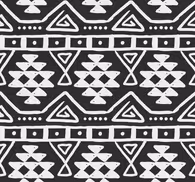 Black and white bohemian wallpaper