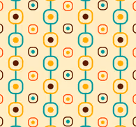 60s Geometric Retro Wallpaper