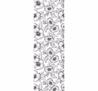 Mallow flower pattern wallpaper
