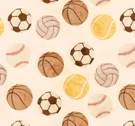 Vintage Ball Design Wallpaper