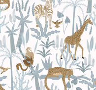 Pastel color jungle pattern wedding background wallpaper