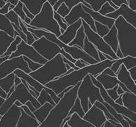 Outlined mountains Modern Wallpaper