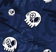 Graffiti skull design teenage bedroomwallpaper
